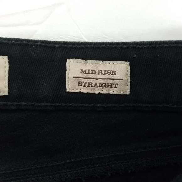 Nine West Jeans Womens W32 x L27 Mid Rise Vintage America Straight Black Denim‎ - Picture 9 of 13